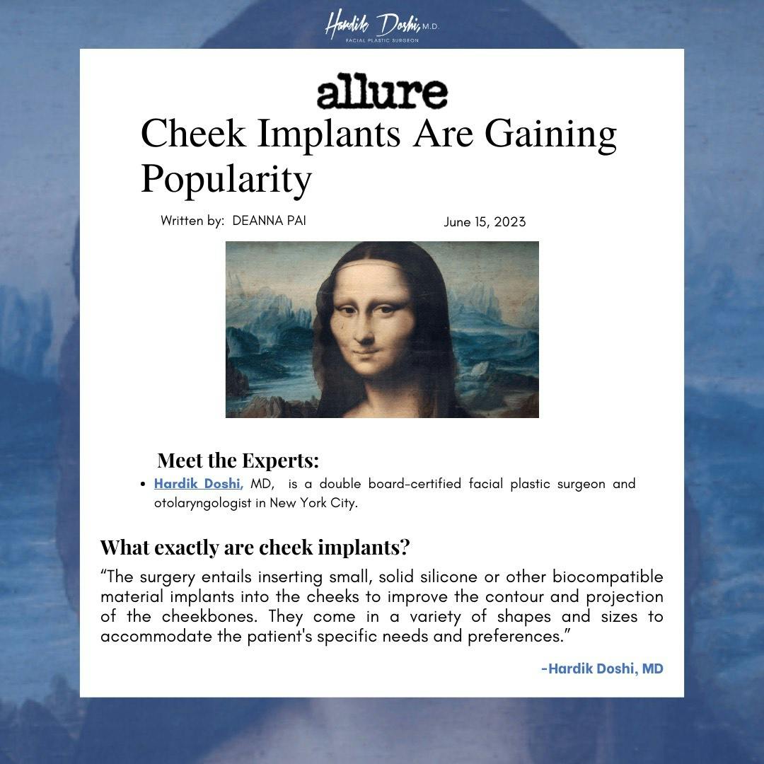 Cheek Implants Are Gaining Popularity