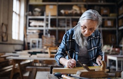 Woman painting
