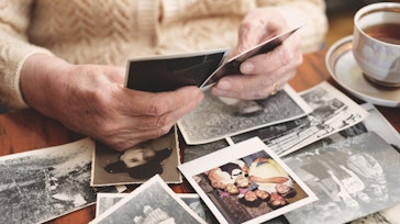 Sorting old family photos