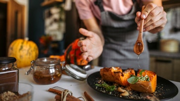 Preparing squash