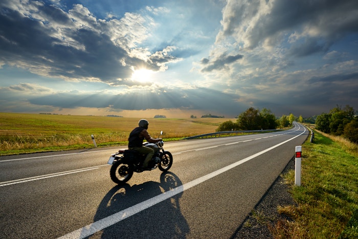 Motorcykel på vej