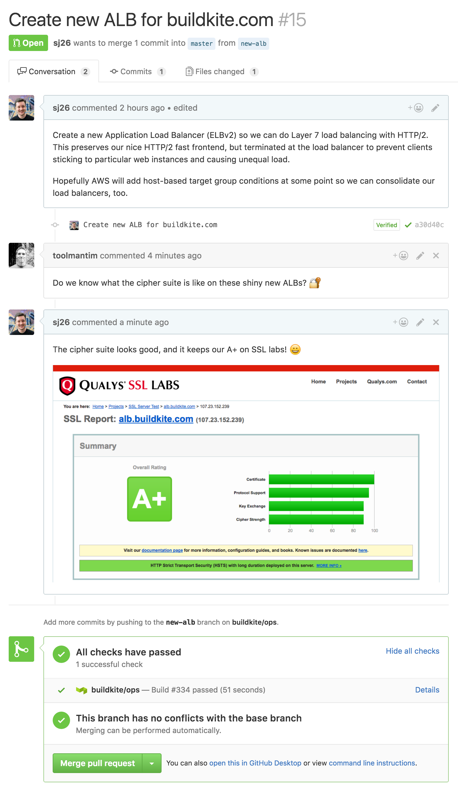 Tim gave me a hand evaluating the new AWS Application Load Balancers