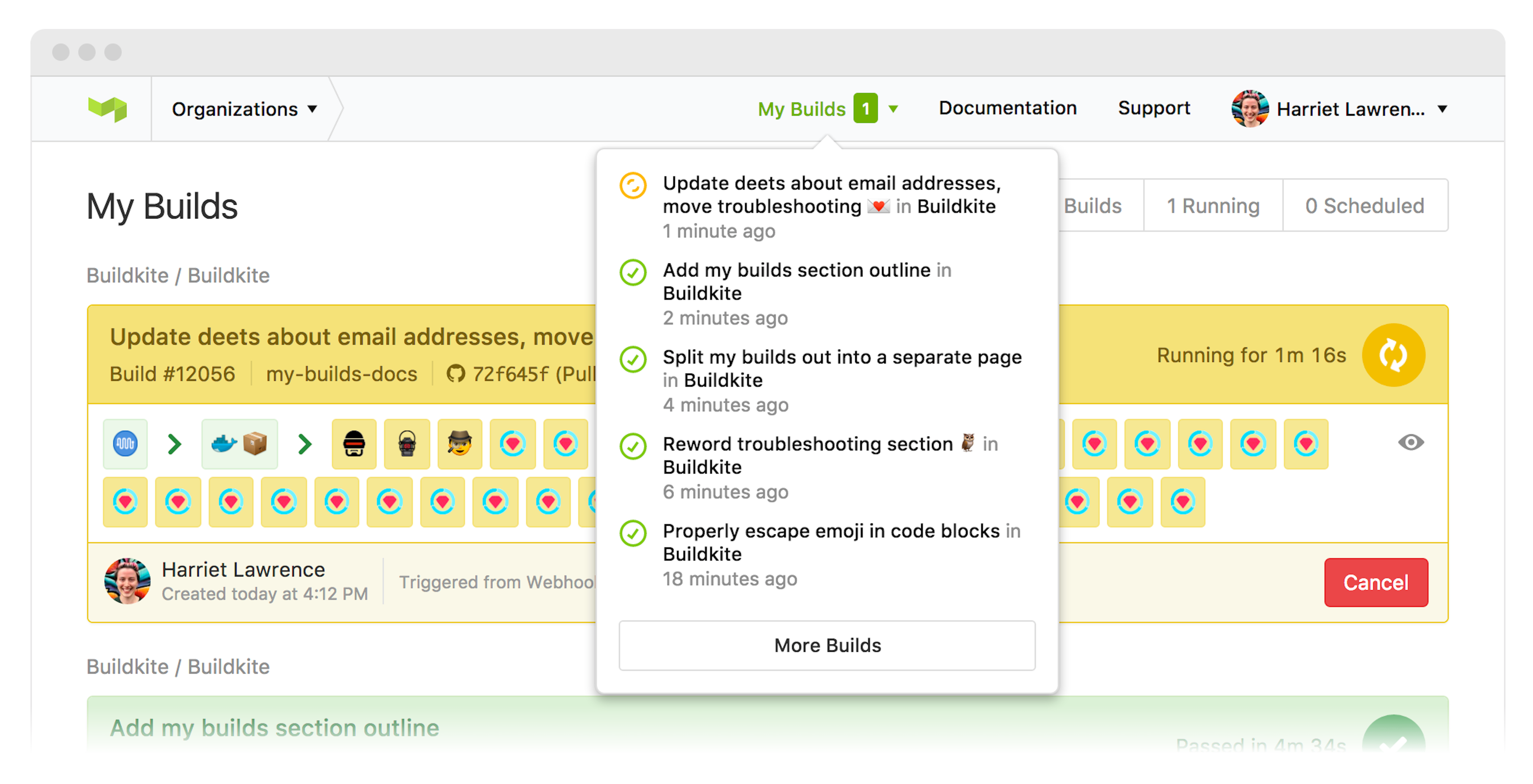 My Builds - a new way to interact with your Buildkite builds | Buildkite
