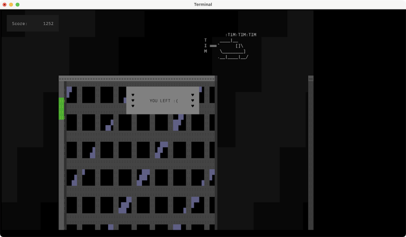 Screenshot of Paul's rofltim Ruby gem