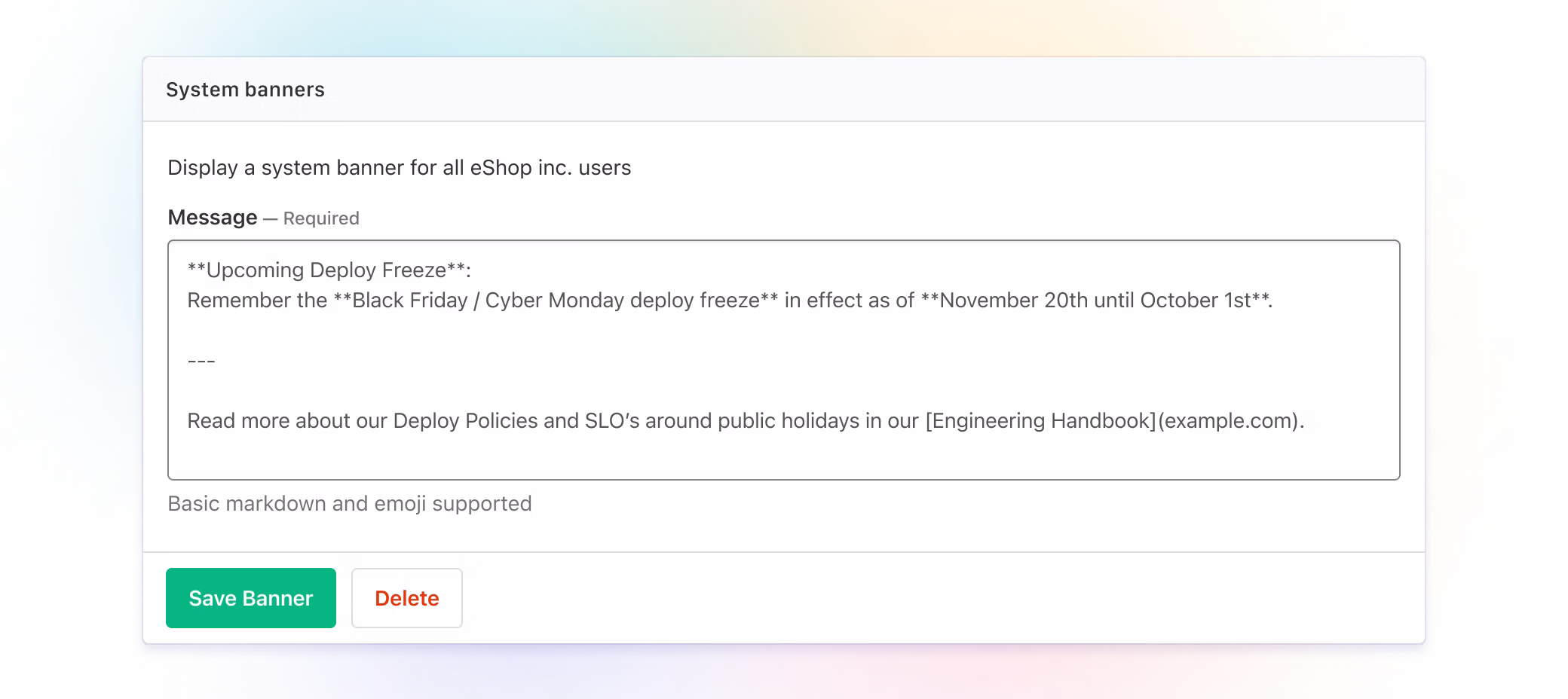 Communicate important messages and alerts to your entire organization, as you need.