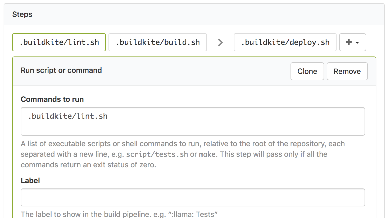 Example Buildkite Pipeline