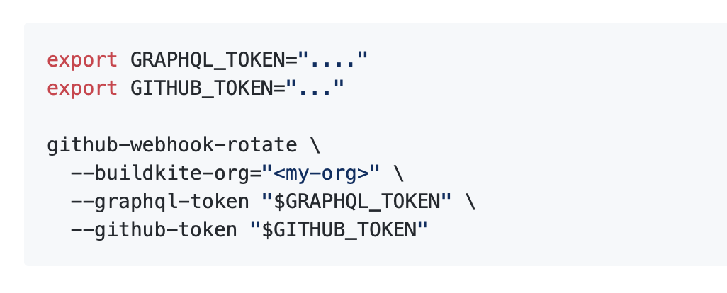 Screenshot of the CLI tool
