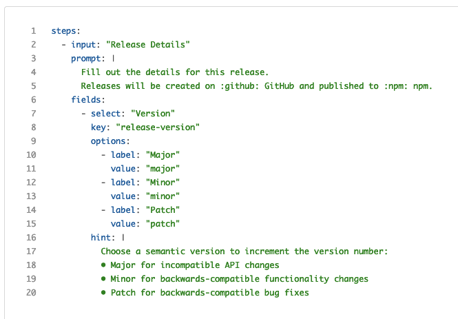 Adding line breaks to your block steps in your pipeline YAML