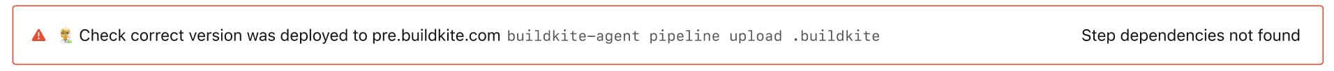 Job row error for failed job due to missing dependency
