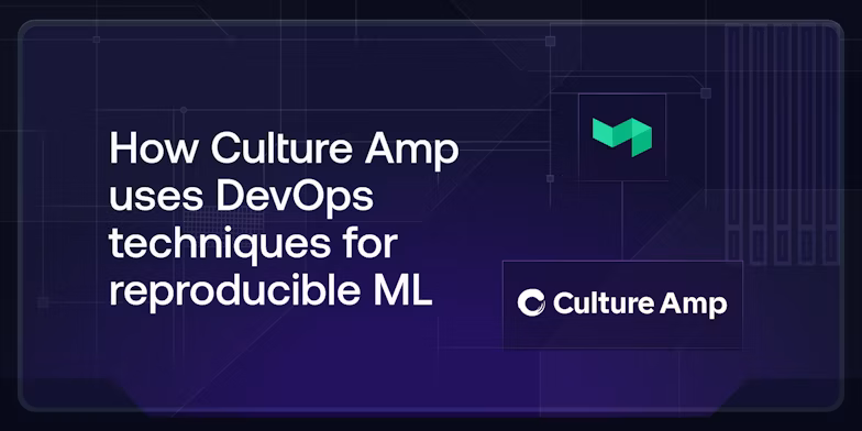 Andy Mackinlay from Culture Amp presenting a webinar on how CultureAmp uses DevOps techniques for reproducible ML