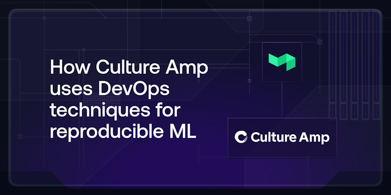 Andy Mackinlay from Culture Amp presenting a webinar on how CultureAmp uses DevOps techniques for reproducible ML