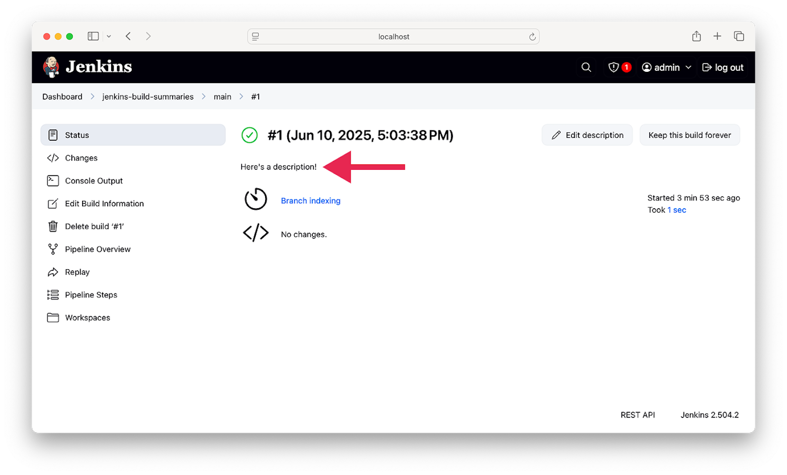 Custom HTML build descriptions in Jenkins | Buildkite