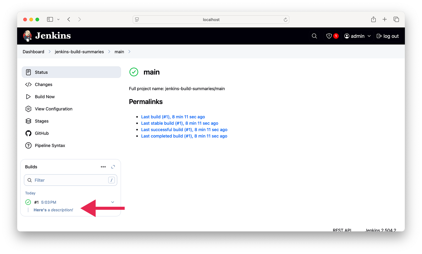 Jenkins Html Plugin Custom HTML build descriptions in Jenkins | Buildkite