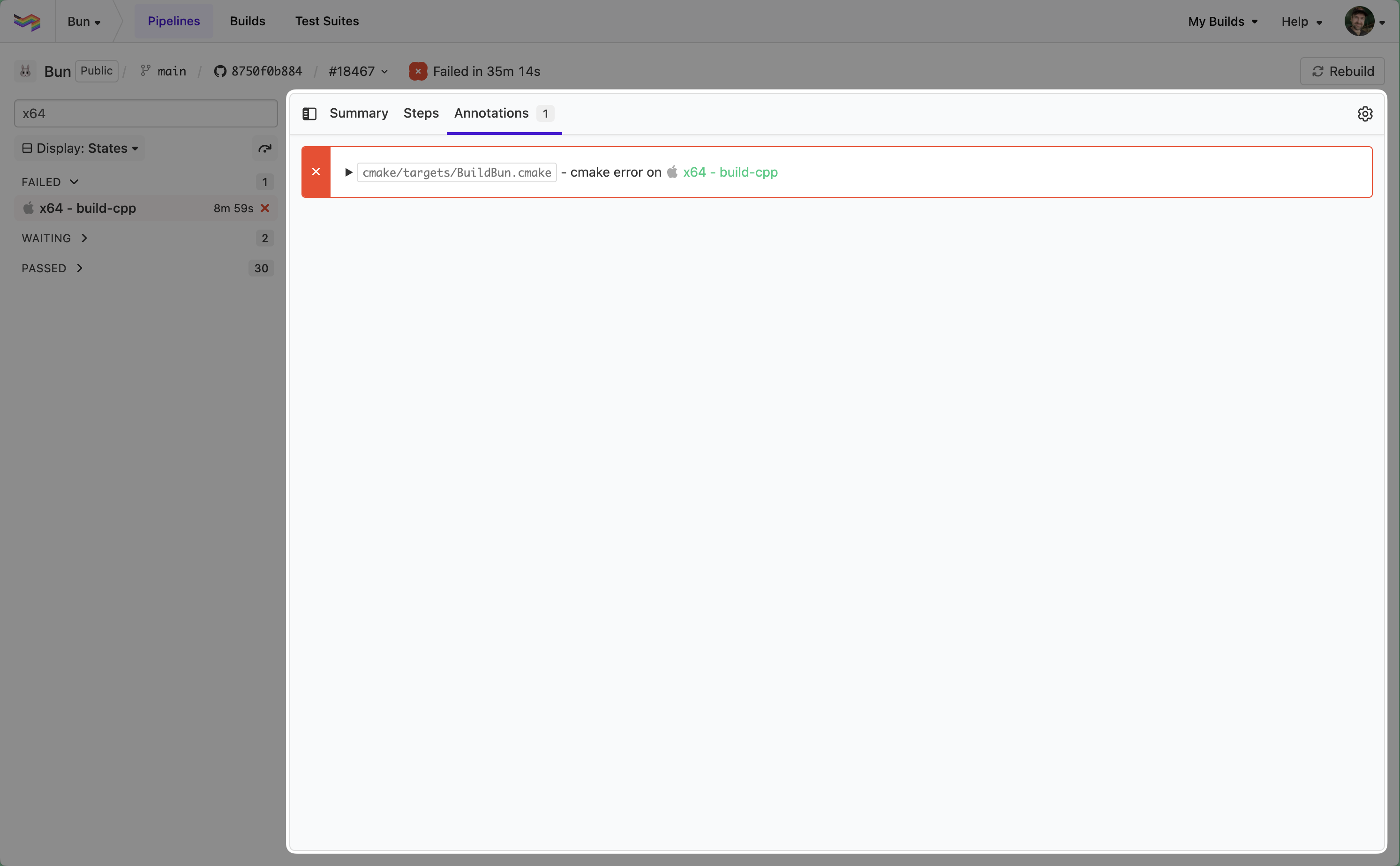 new annotations tab