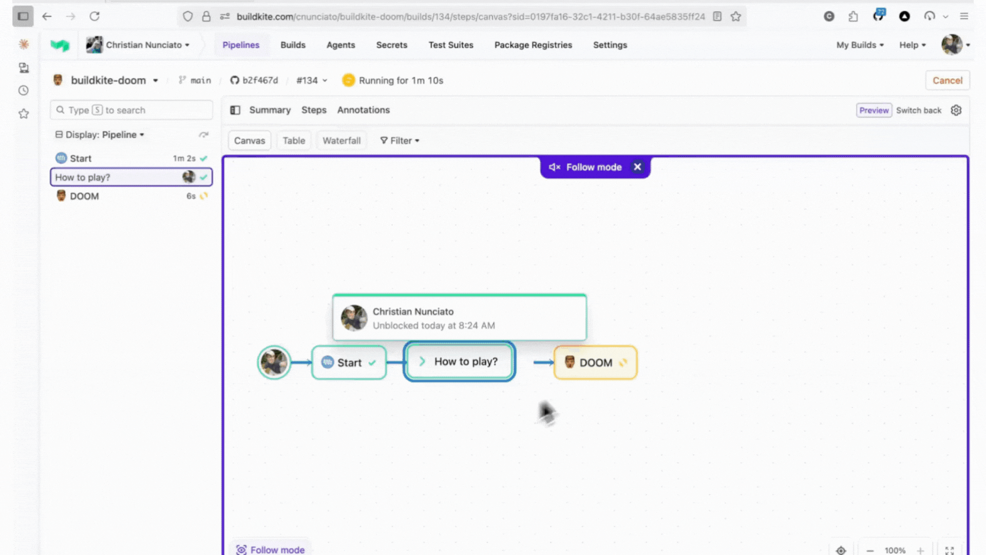 Buildkite Doom Pipeline