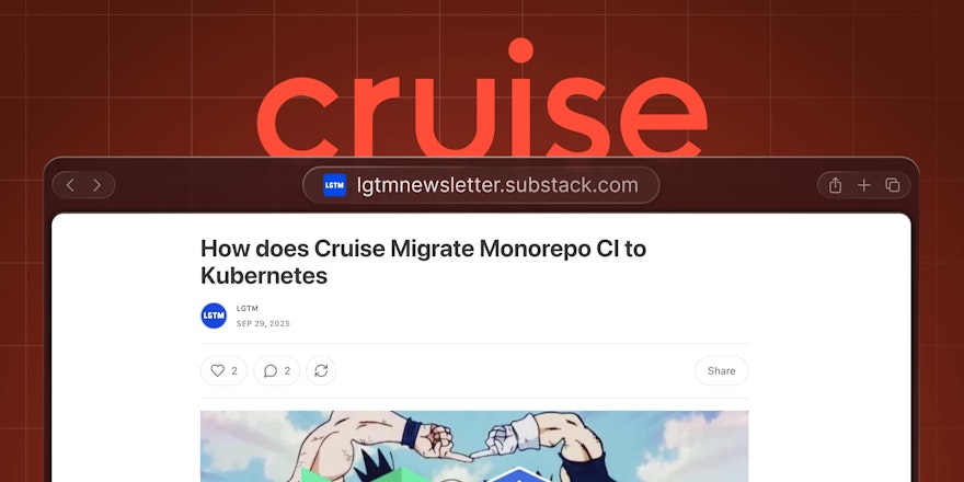 A browser showing the blog post by Cruise