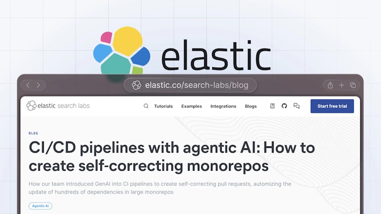 Browser showing blog post from Elastic Search Labs
