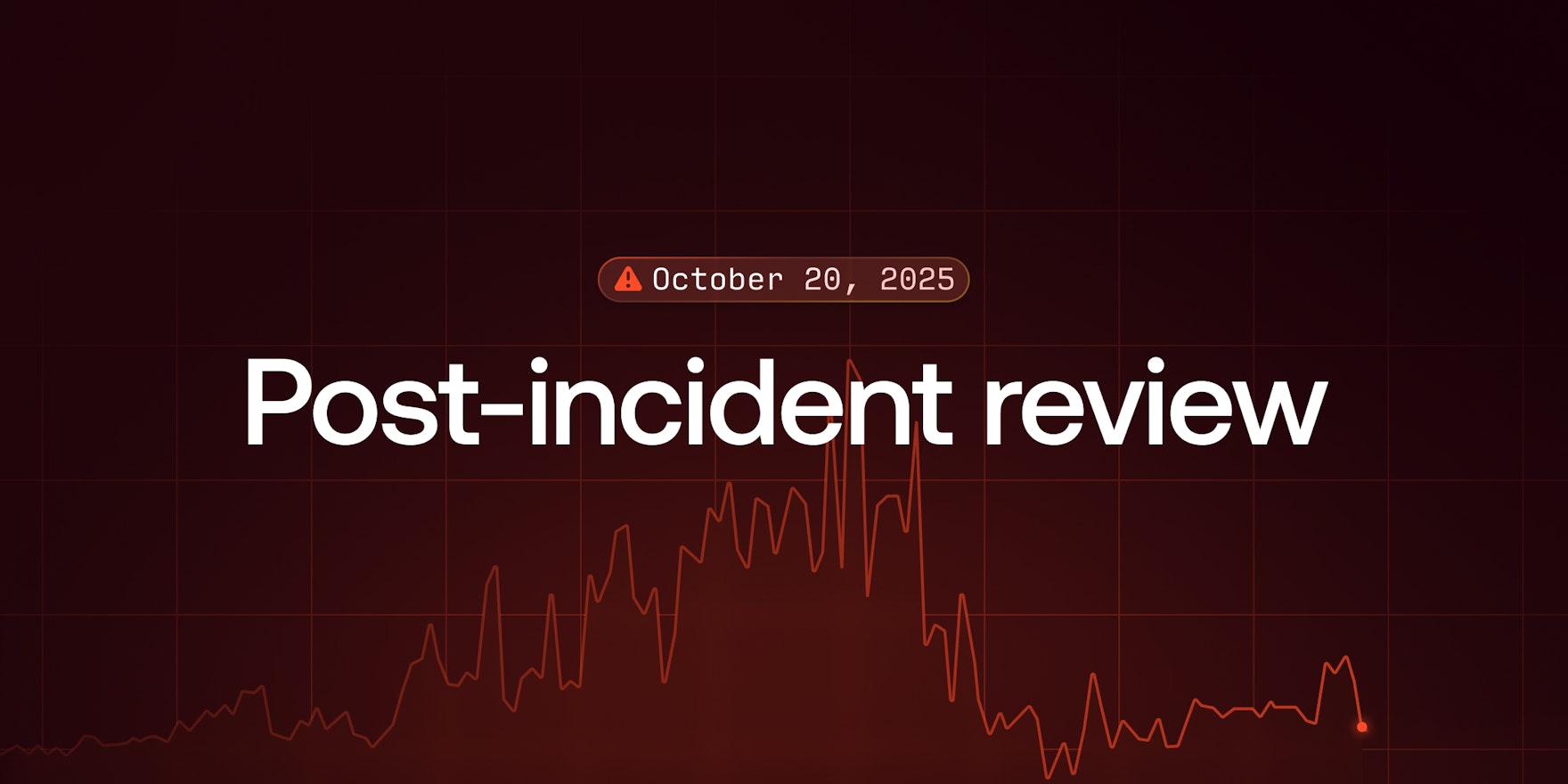 Blog feature image: Post-incident review, October 20, 2025