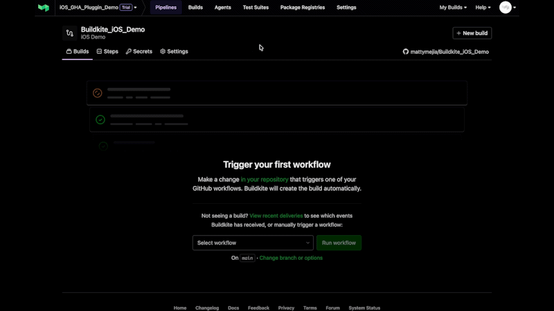 A screen recording of adding a secret to a workflow
