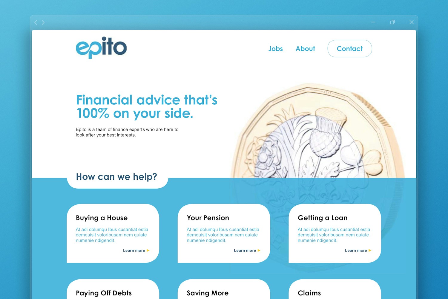 Epito Drive Financial Service Website Design / Convincible / Creative Design Agency
