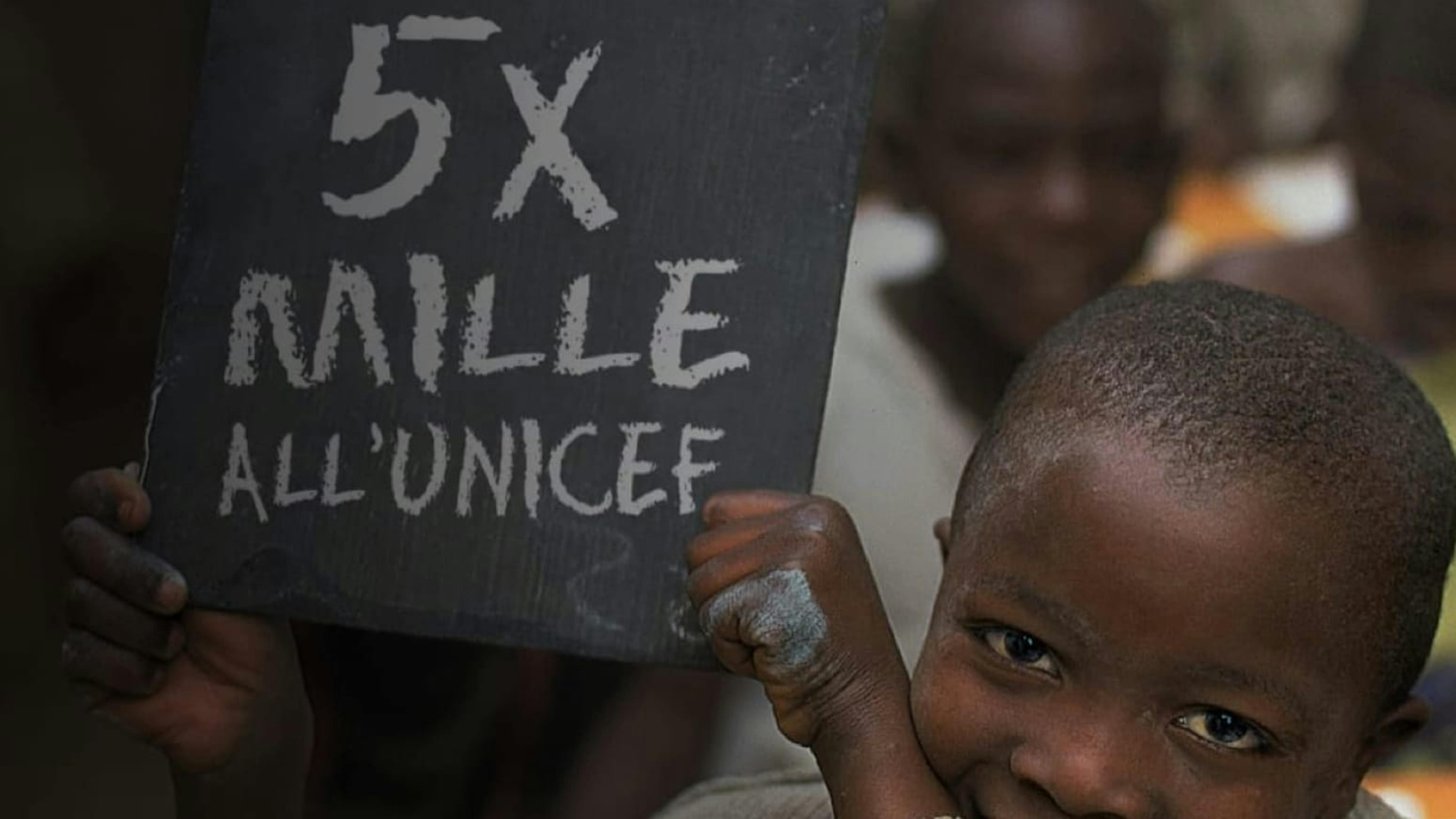 Prima campagna del 5x1000 in Italia per l'UNICEF Italia, al primo posto tra le Onlus