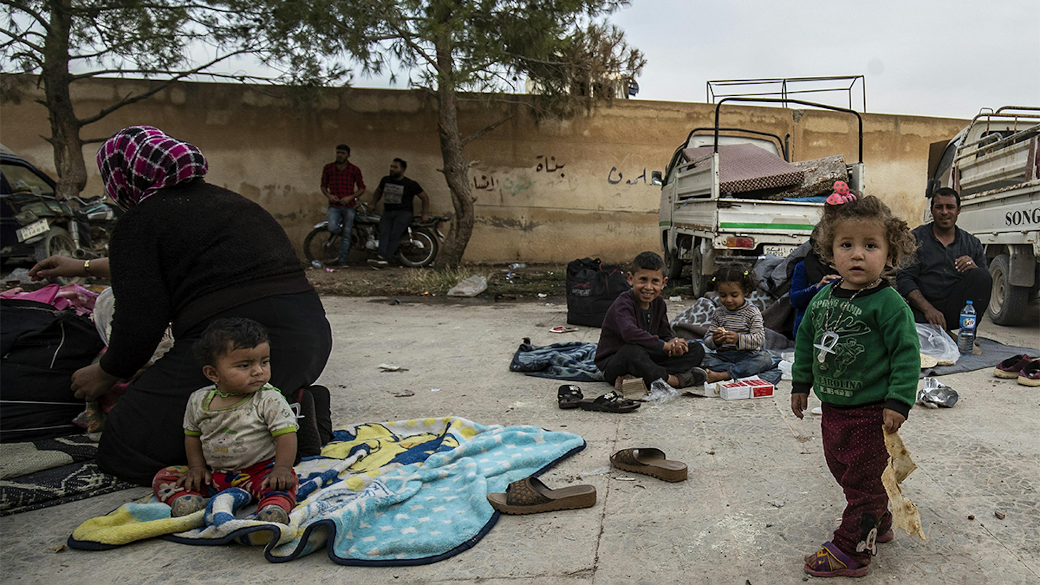 Siria, una famiglia rifugiata fuggita dalla guerra