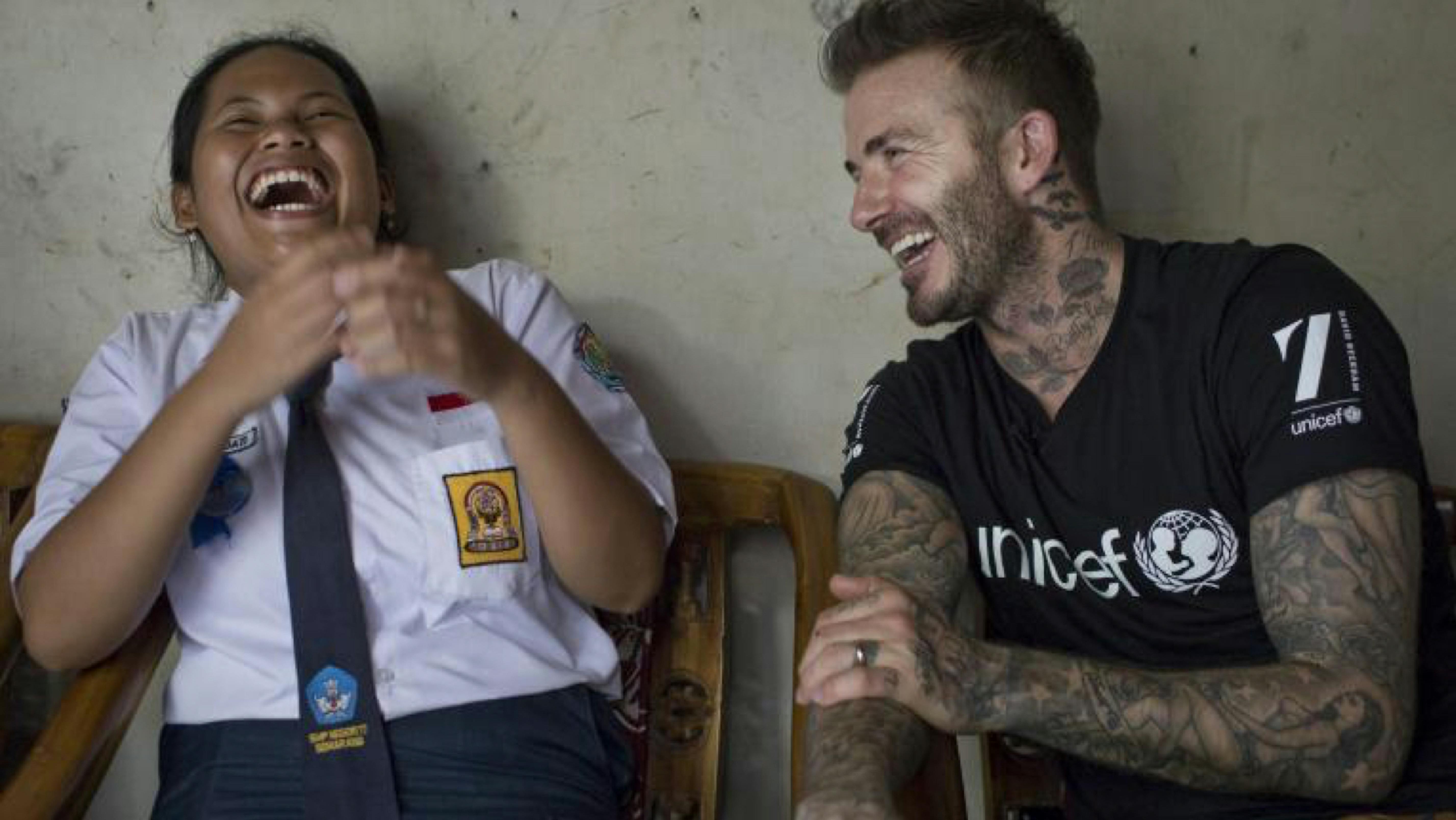 David Beckham è uno degli Ambassador di UNICEF internazionale