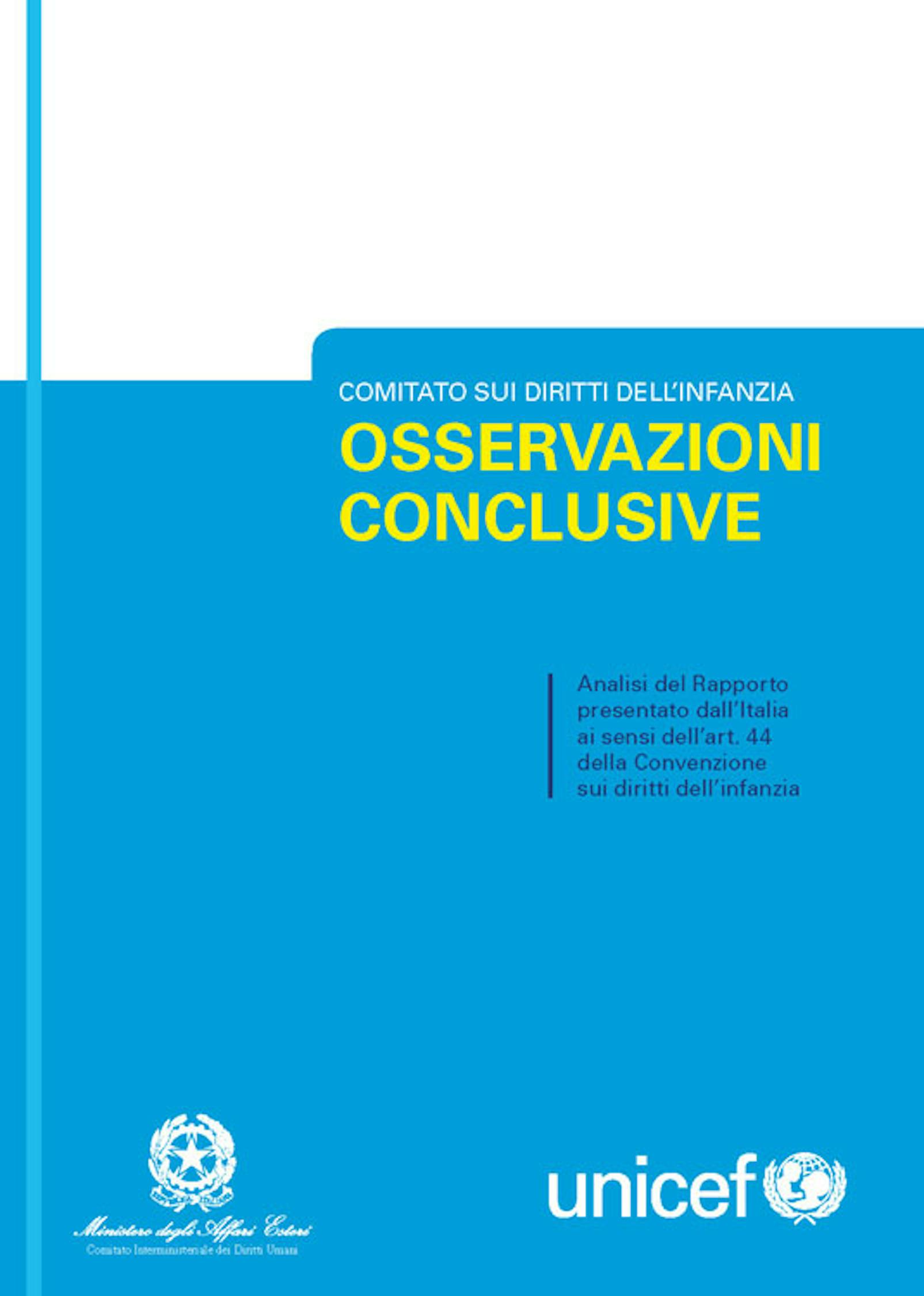 Osservazioni conclusive 2011