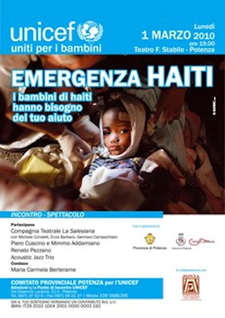 Potenza, a teatro per Haiti