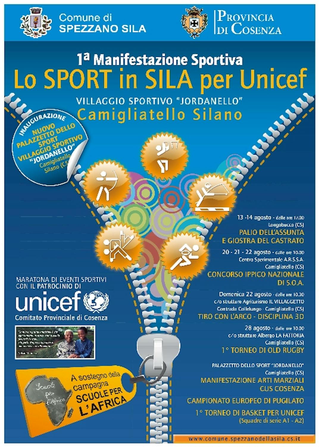 Lo sport in Sila per l'UNICEF