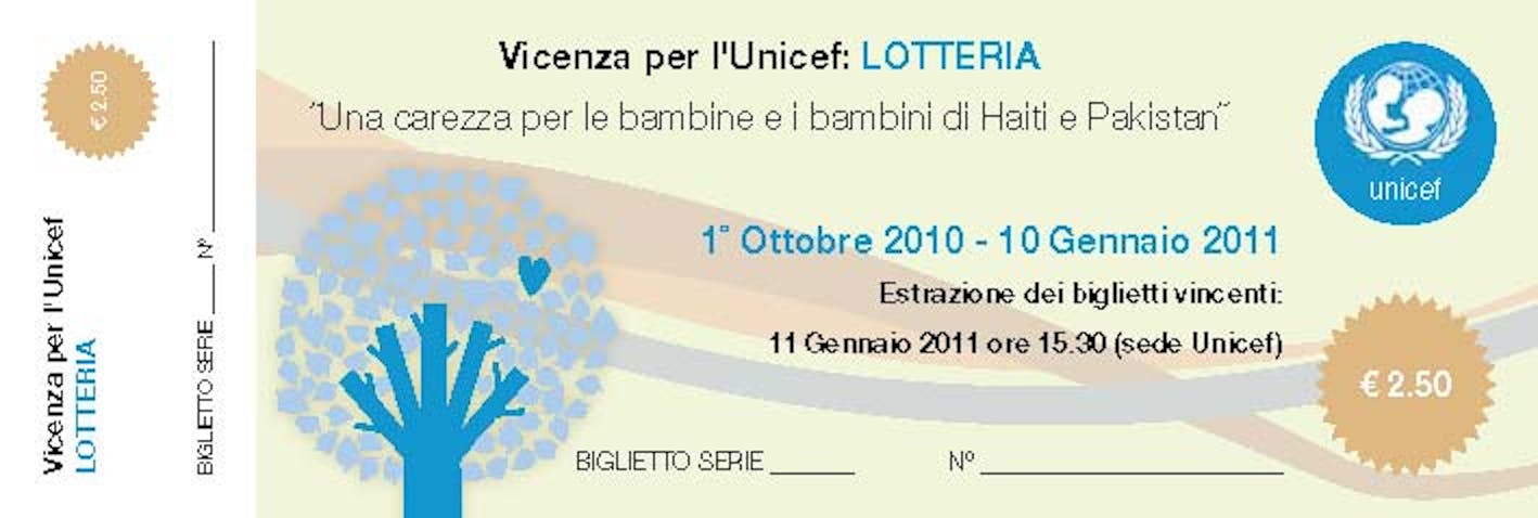Vicenza, una lotteria per i bambini di Haiti e Pakistan