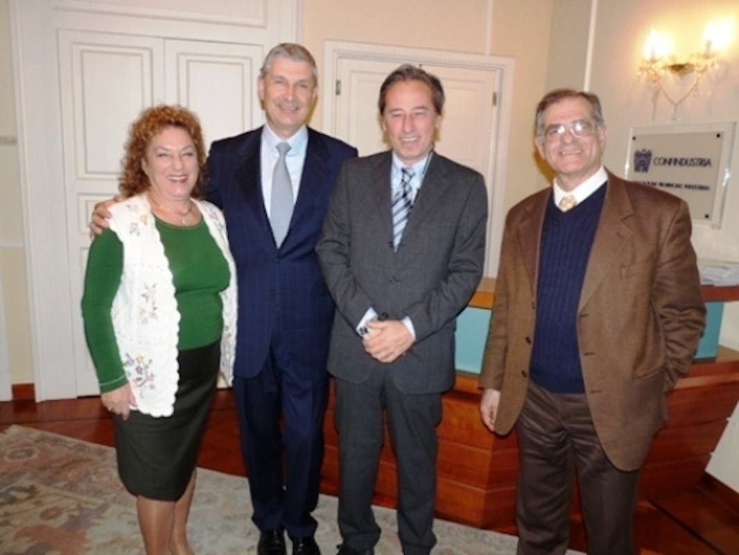 A.Fonti Iembo e  N. Mustari (Comitato UNICEF Catanzaro), G. Gatto e F. Noto (Confindustria Catanzaro)