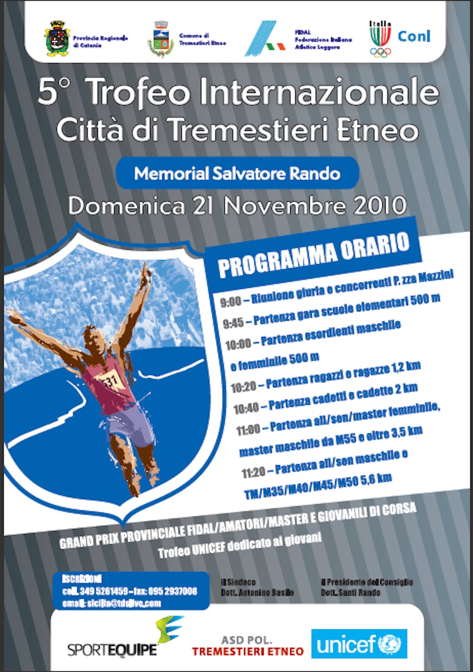 La locandina del 5° Trofeo 