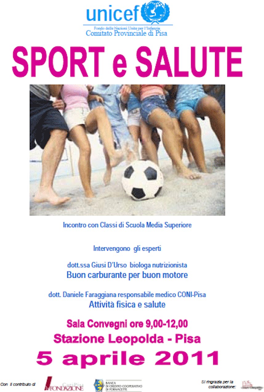 A Pisa un incontro su sport e salute