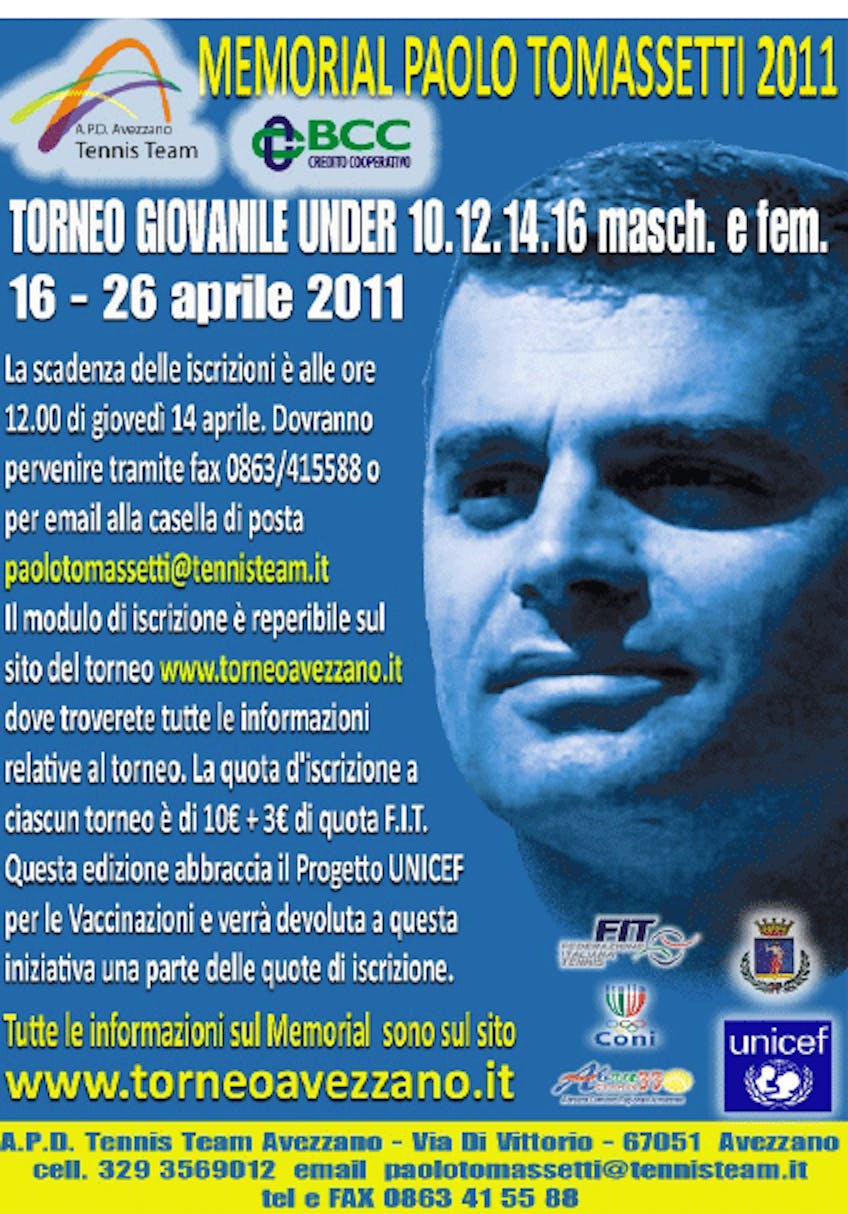 Ad Avezzano il III° Torneo di Tennis 