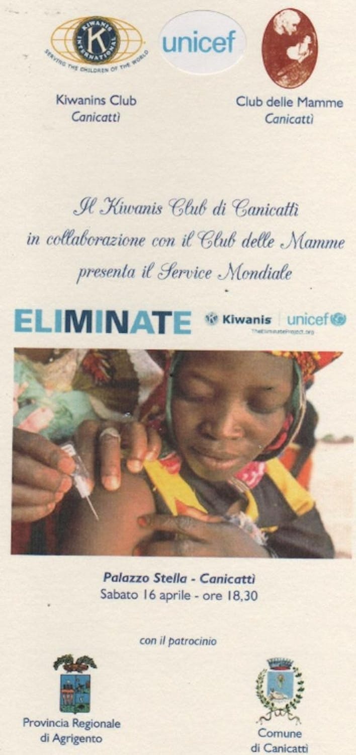 Kiwanis e UNICEF presentano ad Agrigento la campagna contro il tetano neonatale