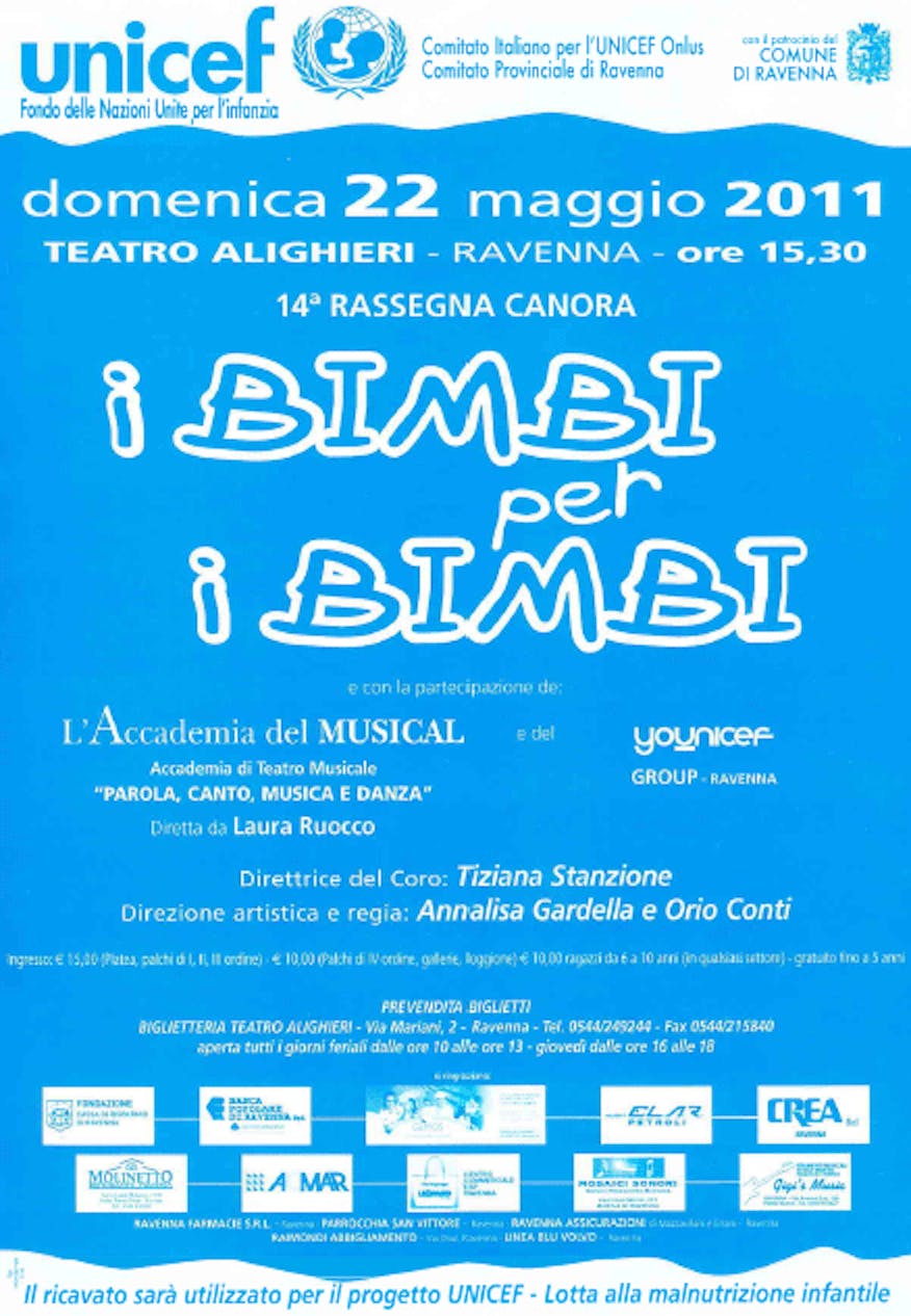 Al Teatro Alighieri (RA) un coro di bimbi per i bimbi