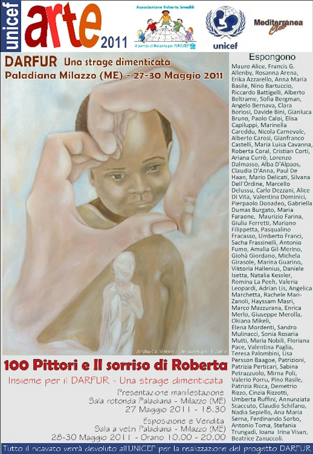 A Milazzo (ME), 100 pittori per l'UNICEF