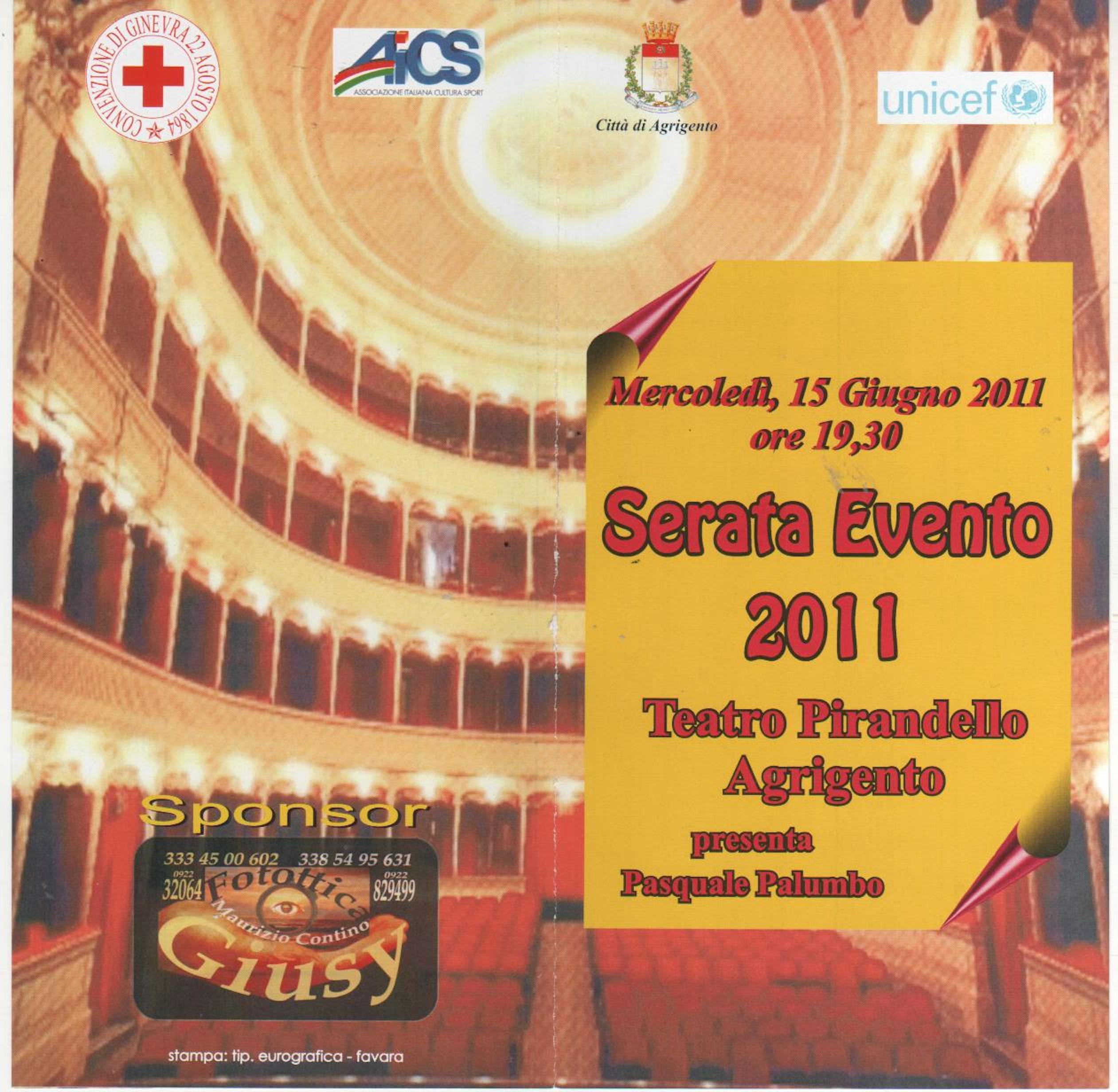 Al Teatro Pirandello di Agrigento una serata evento