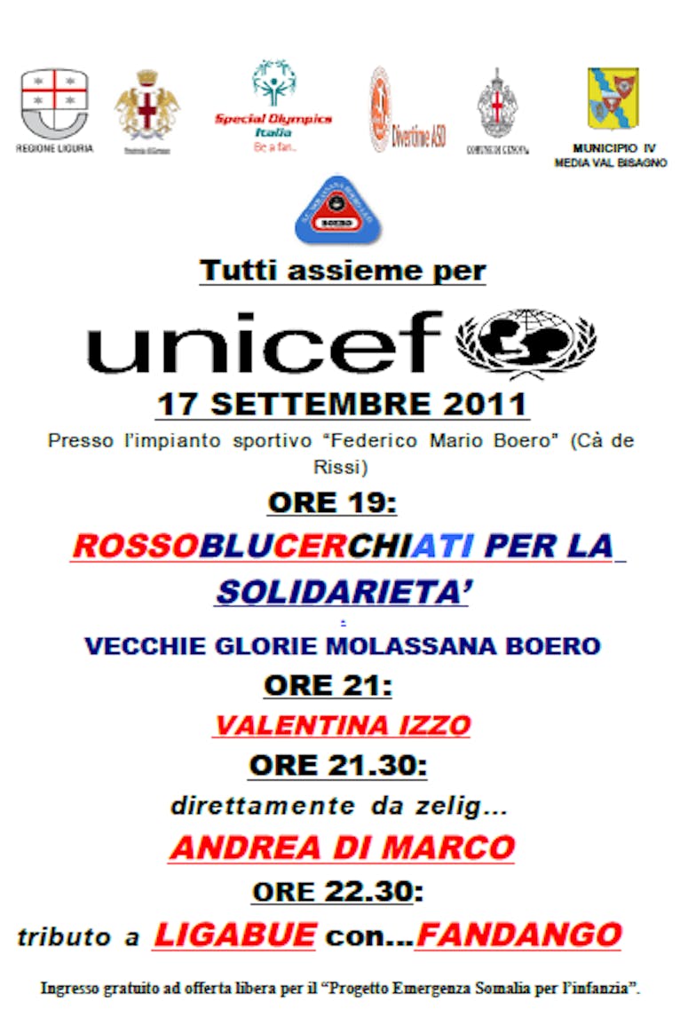 A Genova tutti assieme per l'UNICEF