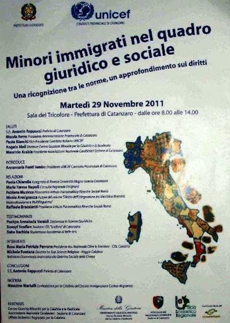 A Catanzaro un convegno sui minori immigrati