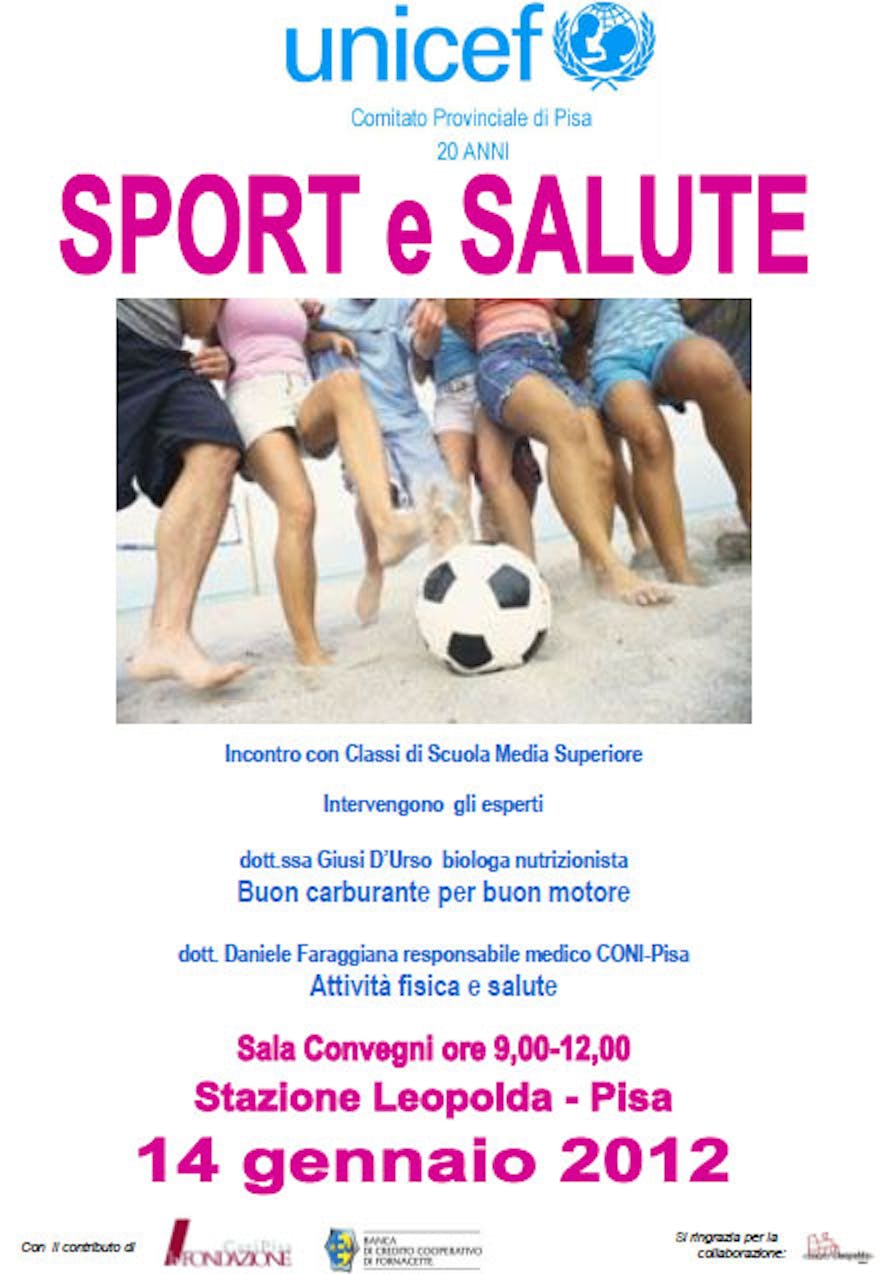 Sport e salute, un convegno a Pisa