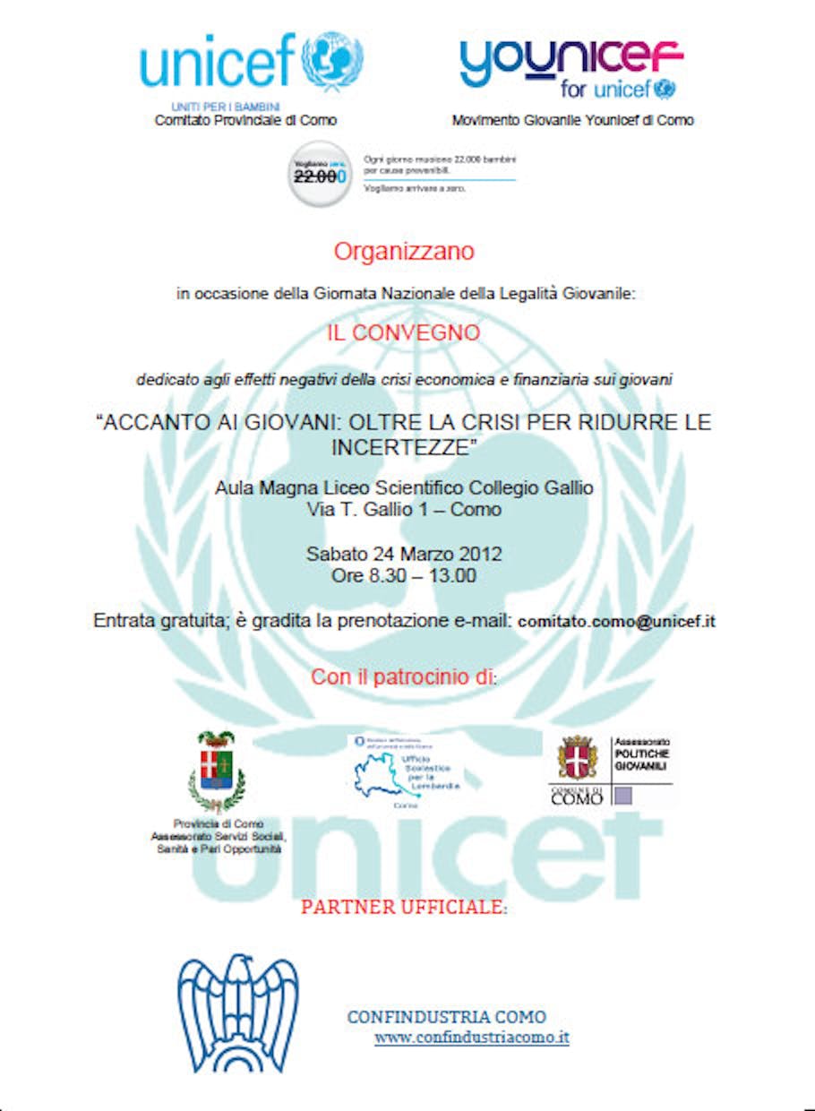 Un convegno a Como nella giornata dedicata alla legalità giovanile