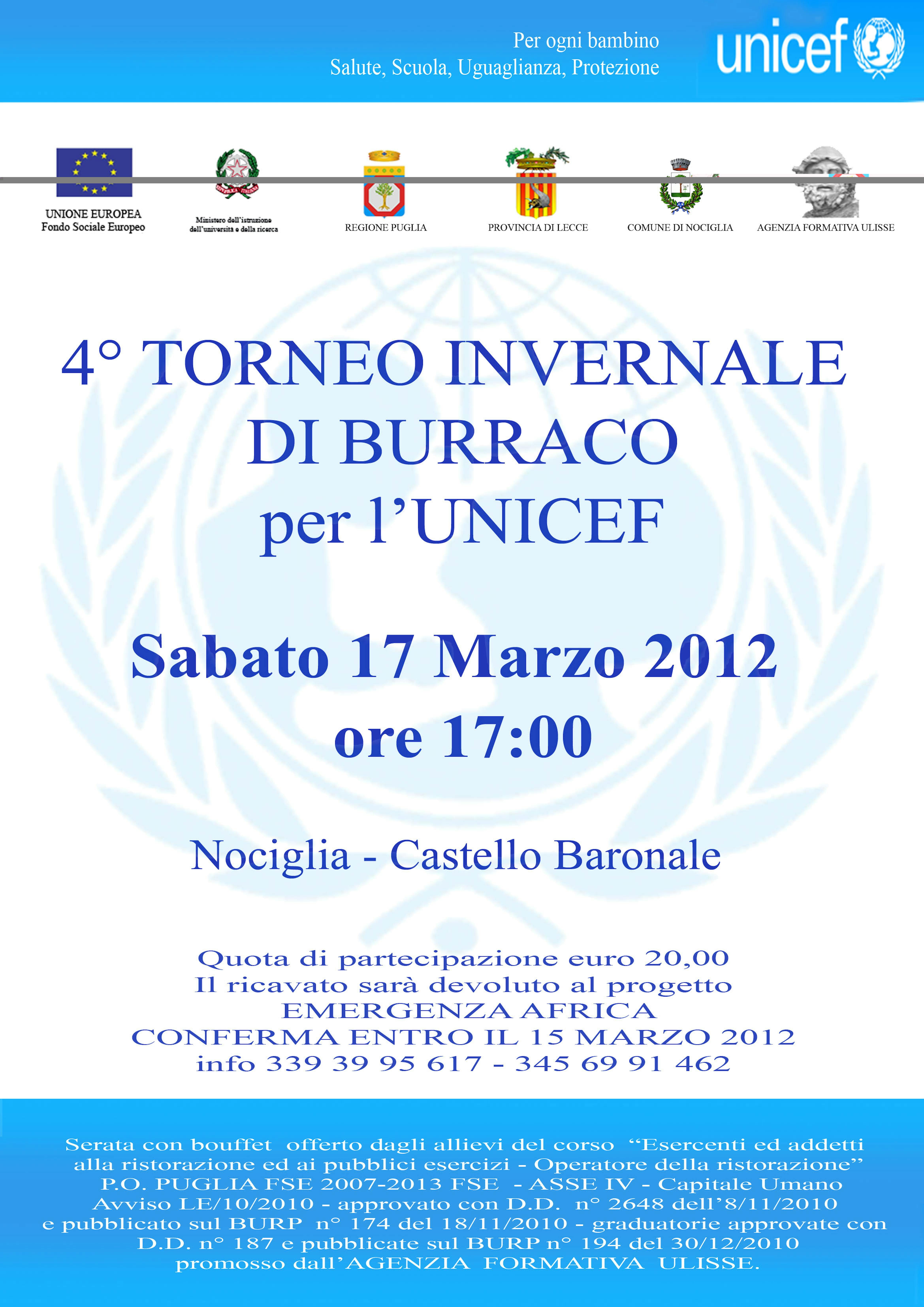 Torneo di Burraco invernale a Nociglia (LE)