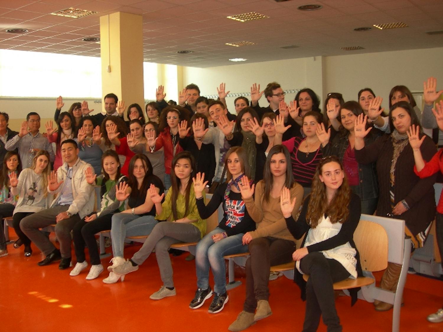 Benevento saluta il Corso Universitario con una foto di gruppo