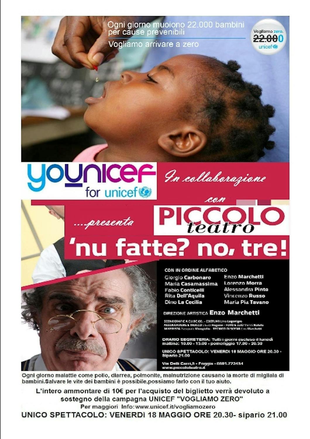 Il Piccolo Teatro di Foggia presenta: Nu Fatte? no, tre!