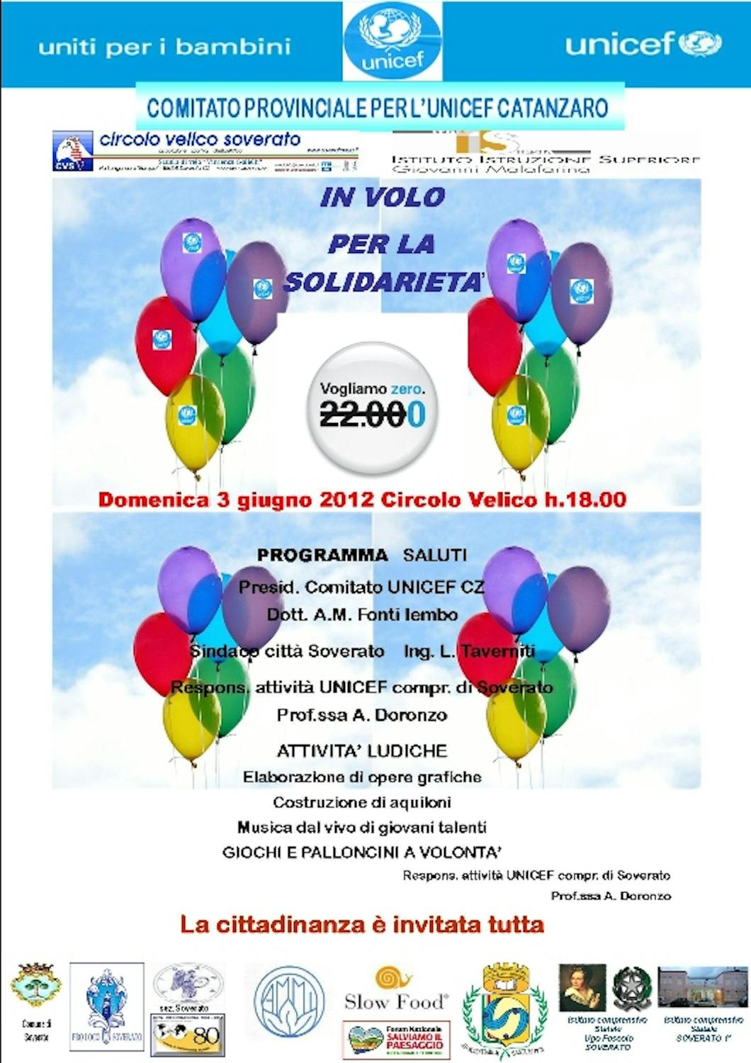 In volo per la solidarietà a Soverato