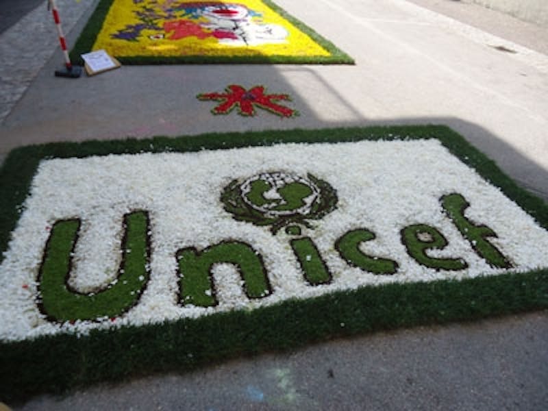 L'infiorata di Circello (BN) omaggia l'impegno dell'UNICEF
