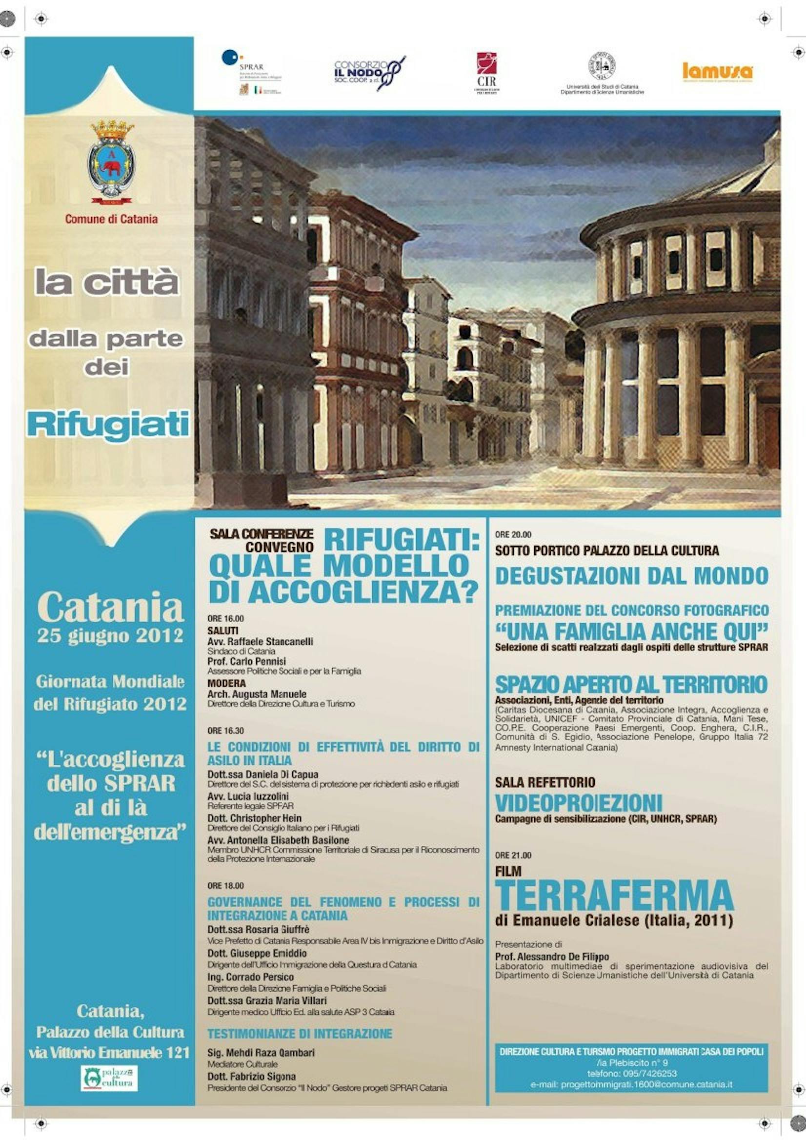 Catania celebra la Giornata Mondiale del Rifugiato