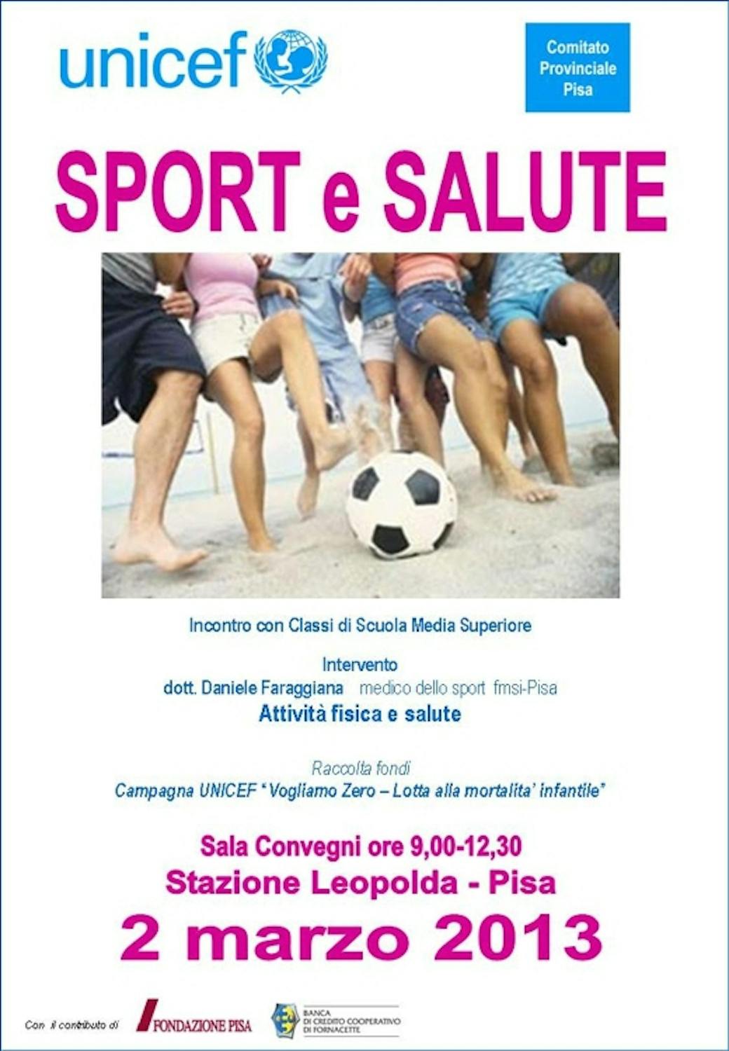 Sport e salute al centro di un incontro a Pisa